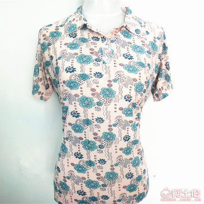 【千依服飾中老年女裝短袖t恤大碼女短袖翻領冰絲上衣地攤貨源熱賣媽媽裝W1658】深圳市寶安區新安千依服飾加工廠 - 產品庫